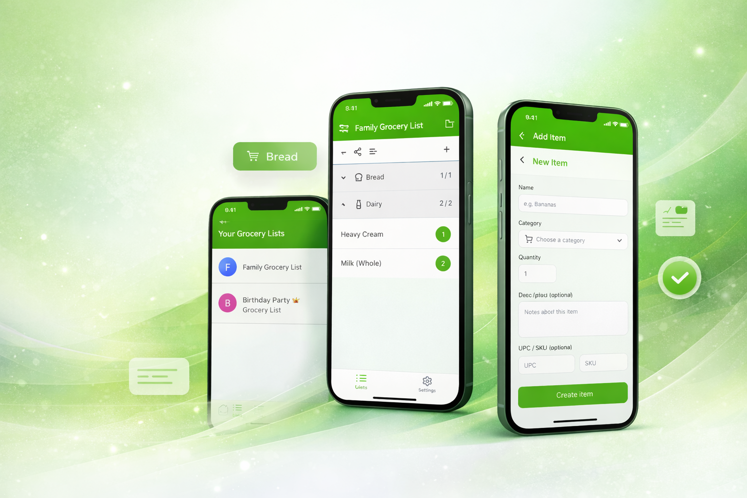 Do Grocery List promotional hero visual